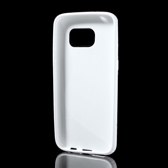 Антискользящий чехол накладка для Samsung Galaxy S7 (SM-G930) (Белый)