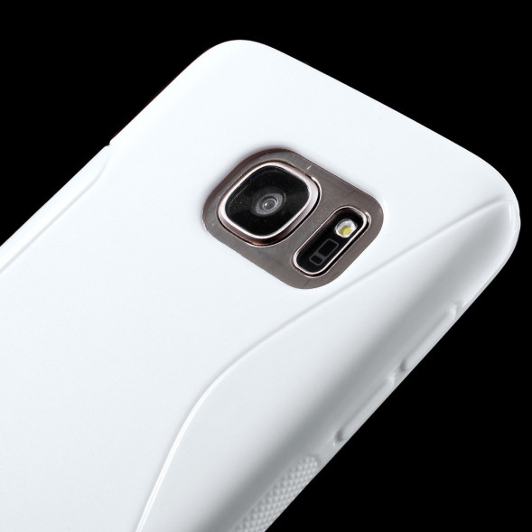 Антискользящий чехол накладка для Samsung Galaxy S7 (SM-G930) (Белый)