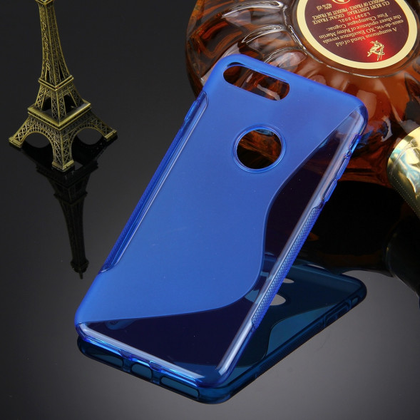 Антискользящий чехол для iPhone 7 Plus (Голубой)