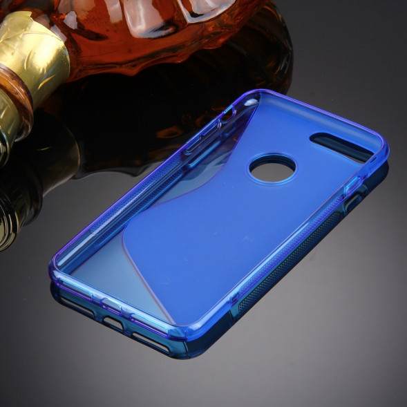 Антискользящий чехол для iPhone 7 Plus (Голубой)