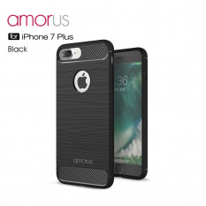 Чехол - накладка Carbon Fibre для iPhone 7 Plus (черный)