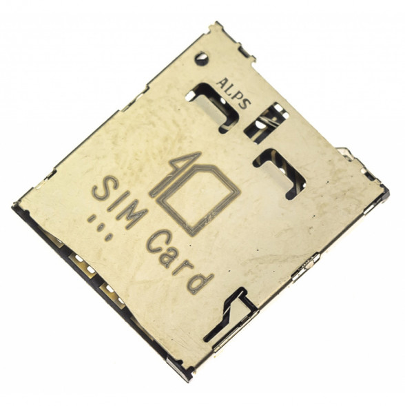 Коннектор SIM Samsung C101, S4 Zoom, OT-6010D, Alcatel OT-6030D, OT-6033X, Asus A400CG, Asus FE170CG