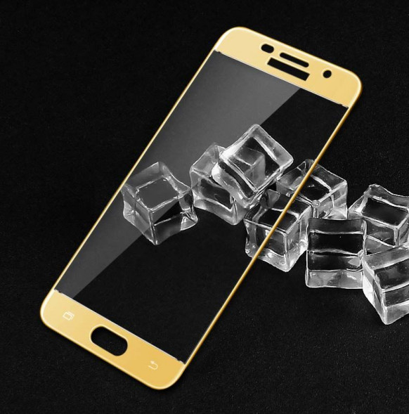 3D Защитное стекло для Samsung Galaxy A7 (2017) SM-A720F (золото)