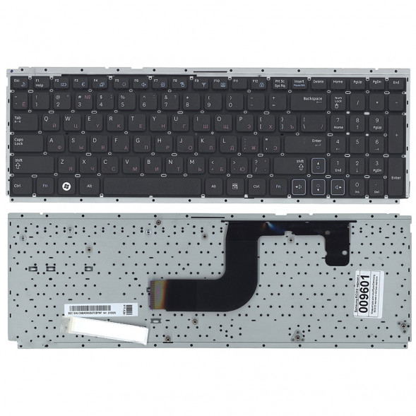 Клавиатура для ноутбука Samsung RC510 RV511 RV513 RV520 (черная) с частью корпуса 009601