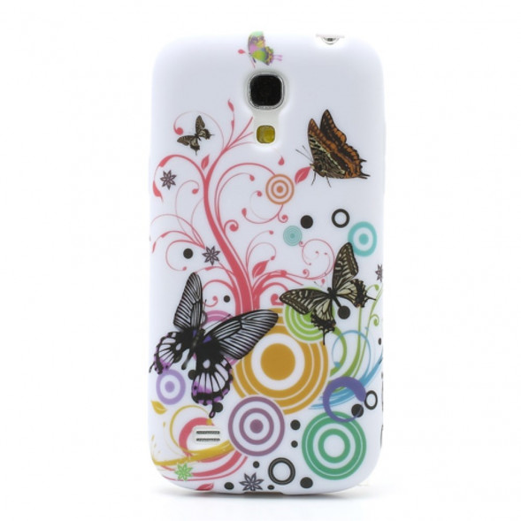 TPU Чехол накладка с рисунком для Samsung Galaxy S 4 mini i9190 (Бабочки)