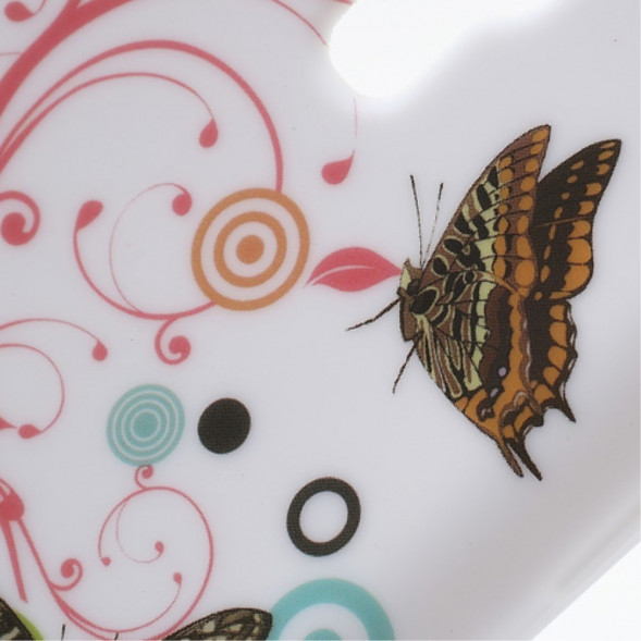 TPU Чехол накладка с рисунком для Samsung Galaxy S 4 mini i9190 (Бабочки)