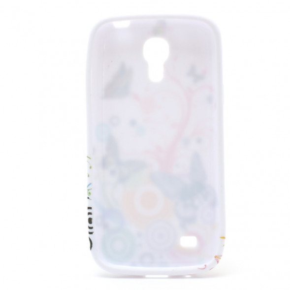TPU Чехол накладка с рисунком для Samsung Galaxy S 4 mini i9190 (Бабочки)