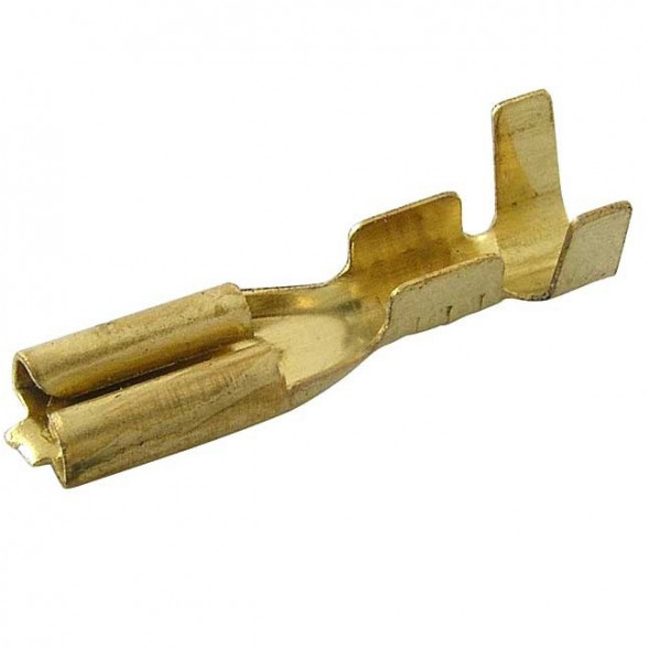 DJ622-D2.8A Наконечник плоский неизолир (10 штук)