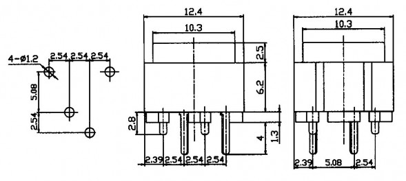PBS-18B off-(on) переключатель кнопочный (красный)