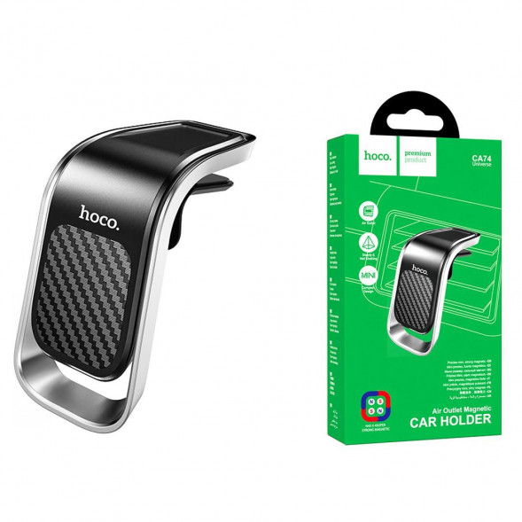 Держатель в авто HOCO CA74 Universe магнитный, в воздуховод (серебряный)