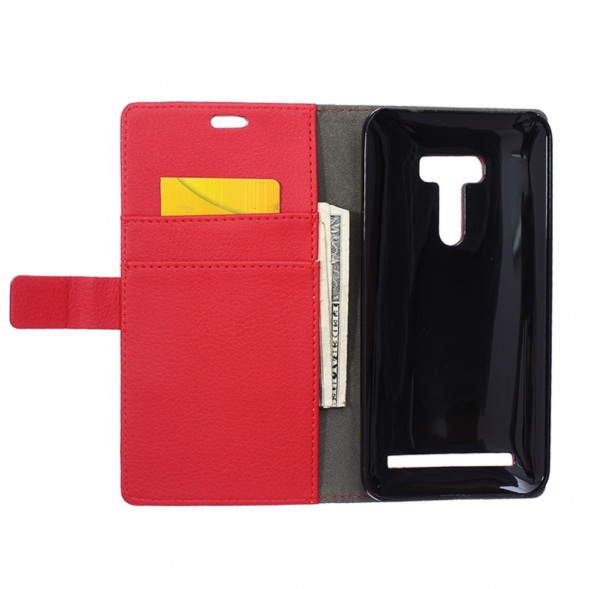 Чехол книжка с визитницей ASUS ZenFone Selfie (ZD551KL, ZD550KL) (Красный)