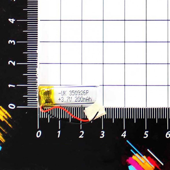 26X9X3.5mm 3.7V 200mAh Литий-полимерный аккумулятор