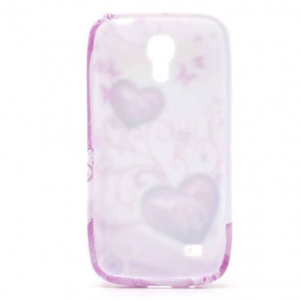 TPU Чехол накладка с рисунком для Samsung Galaxy S 4 mini i9190 (Два сердца)