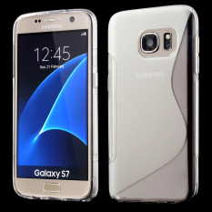 Антискользящий чехол накладка для Samsung Galaxy S7 (SM-G930) (Прозрачный)
