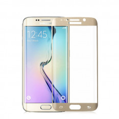 3D Защитное стекло для Samsung S6 Edge SM-G925 (Золото)