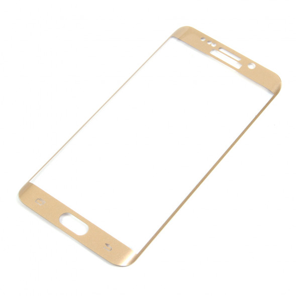 3D Защитное стекло для Samsung S6 Edge SM-G925 (Золото)