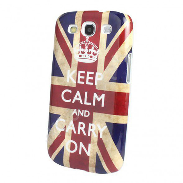 Ретро чехол для Samsung Galaxy S3 i9300, S3 Duos (Британский Флаг KEEP)