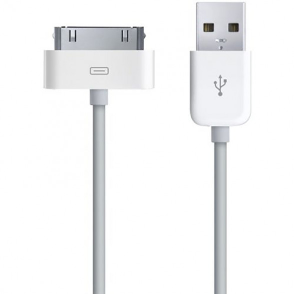 USB Kабель Apple iPhone 4 iPod iPad iPad 2 1м (белый)