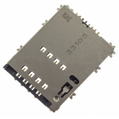 Коннектор SIM Samsung S5250, P6800, P6810, P5100
