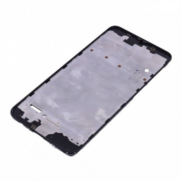 Рамка дисплея для Samsung A105 Galaxy A10 средняя часть корпуса (Черная)
