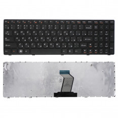 Клавиатура для ноутбука Lenovo IdeaPad Z560 Z565 G570 G770 (черная) с рамкой 003123