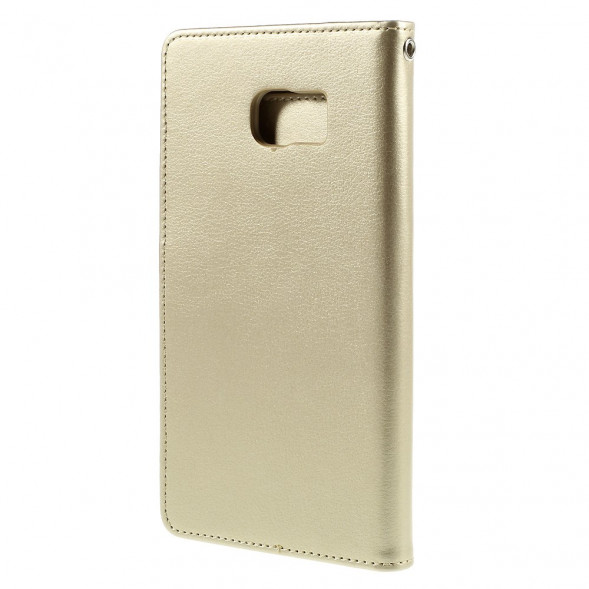 Чехол кошелек Mercury для Samsung Galaxy S6 EDGE+ G928 (Золотистый)