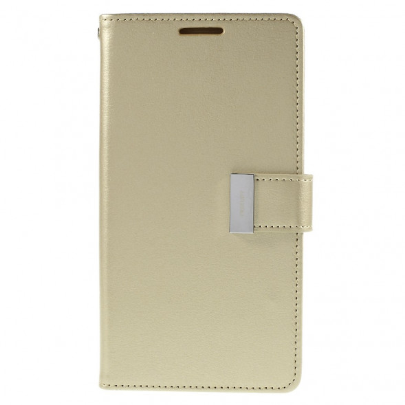 Чехол кошелек Mercury для Samsung Galaxy S6 EDGE+ G928 (Золотистый)