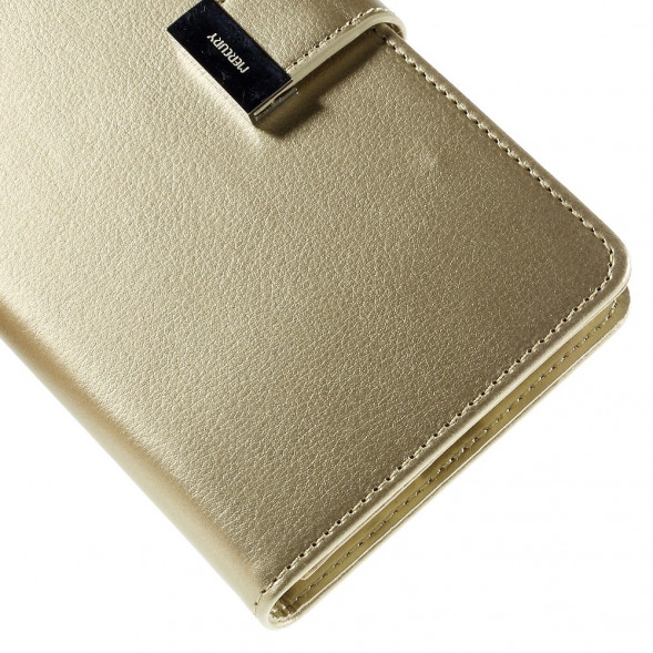 Чехол кошелек Mercury для Samsung Galaxy S6 EDGE+ G928 (Золотистый)