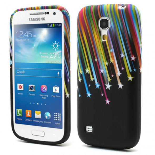 TPU Чехол накладка с рисунком для Samsung Galaxy S 4 mini i9190 (Метеоритный дождь)