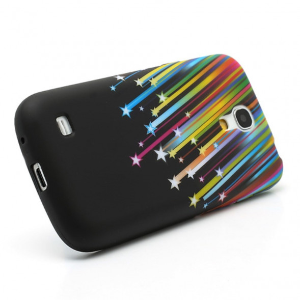 TPU Чехол накладка с рисунком для Samsung Galaxy S 4 mini i9190 (Метеоритный дождь)