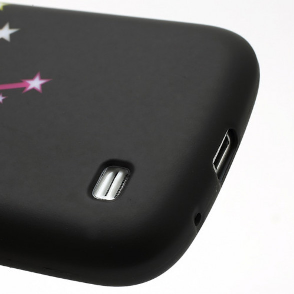 TPU Чехол накладка с рисунком для Samsung Galaxy S 4 mini i9190 (Метеоритный дождь)