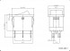 KCD1-203-1-C6-B/6P on-off-on Переключатель клавишный (рокерный)