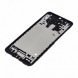Рамка дисплея для Samsung A125 Galaxy A12 средняя часть корпуса (Черная)
