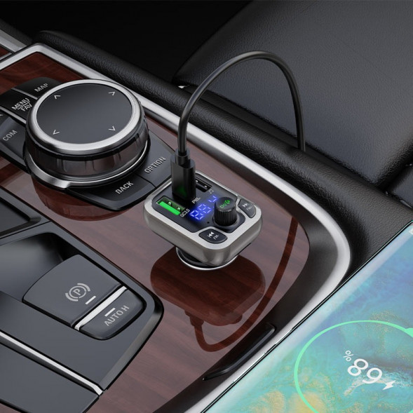 FM передатчик BC38 Flash Energy + автомобильное зарядное устройство