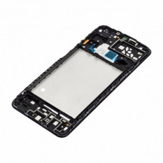 Рамка дисплея для Samsung A047 Galaxy A04s (Черный) средняя часть корпуса