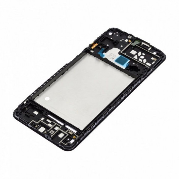 Рамка дисплея для Samsung A047 Galaxy A04s (Черный) средняя часть корпуса