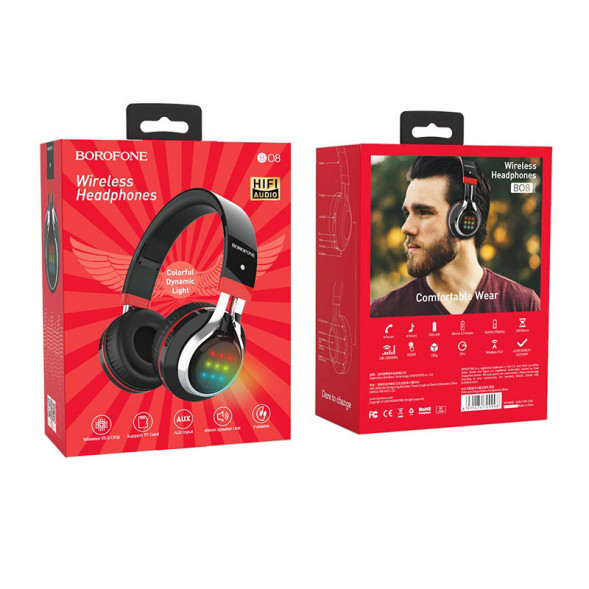 Беспроводные наушники Borofone BO8 Love Song Wireless Headphones (черный)