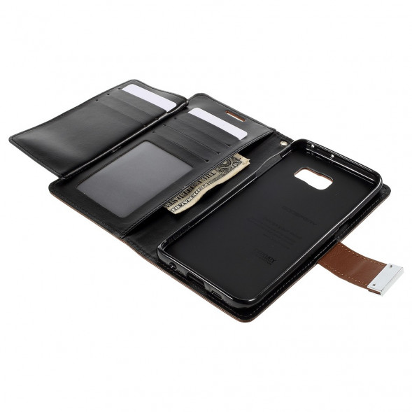 Чехол кошелек Mercury для Samsung Galaxy S6 EDGE+ G928 (Коричневый)