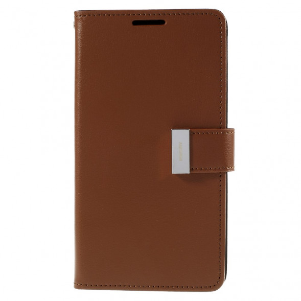 Чехол кошелек Mercury для Samsung Galaxy S6 EDGE+ G928 (Коричневый)