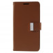 Чехол кошелек Mercury для Samsung Galaxy S6 EDGE+ G928 (Коричневый)