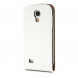 Вертикальный чехол флип для Samsung Galaxy S 4 mini i9190 (Белый)
