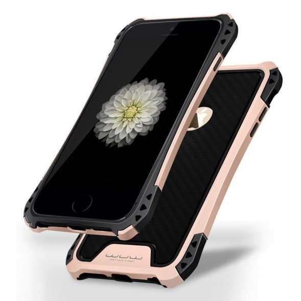 Комбинированный чехол JLW Shockproof для iPhone 6 , 6S (Золотистый)