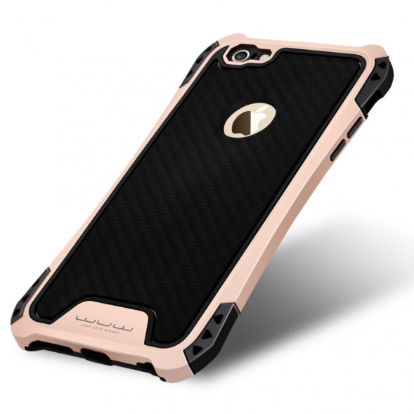 Комбинированный чехол JLW Shockproof для iPhone 6 , 6S (Золотистый)