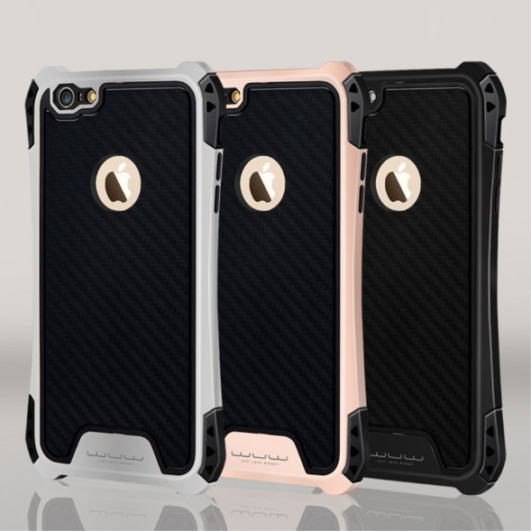 Комбинированный чехол JLW Shockproof для iPhone 6 , 6S (Золотистый)