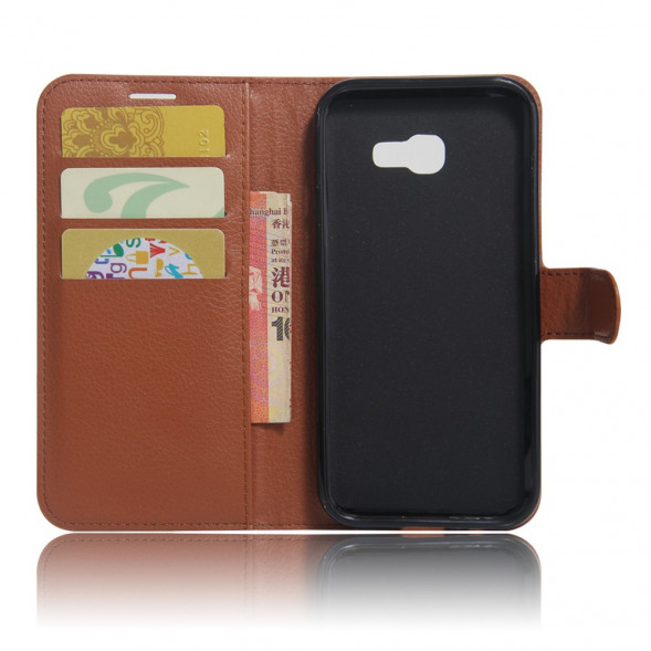 Чехол с визитницей для Samsung Galaxy A5 (2017) A520F (коричневый)