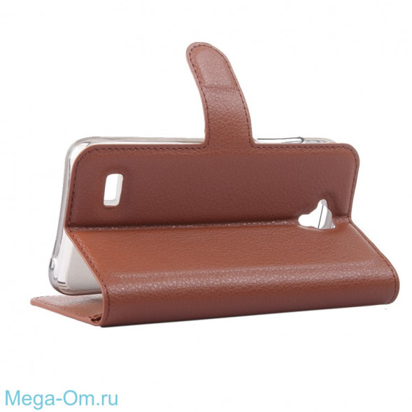 Чехол с визитницей для Huawei Y5 (Y560-U02) (коричневый)