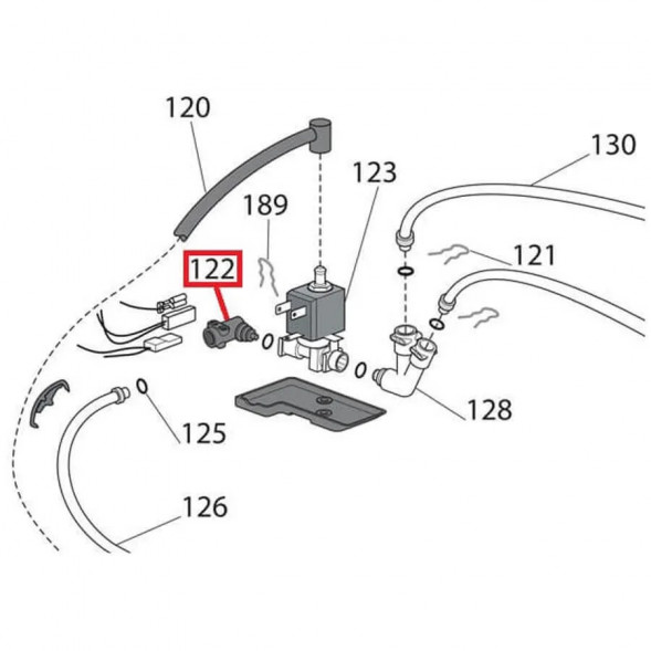 5313218341 Переходник угловой на соленойдный клапан DeLonghi
