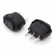 Переключатель овальный ON-OFF-ON 6A 250V 3Pin (черная клавиша)