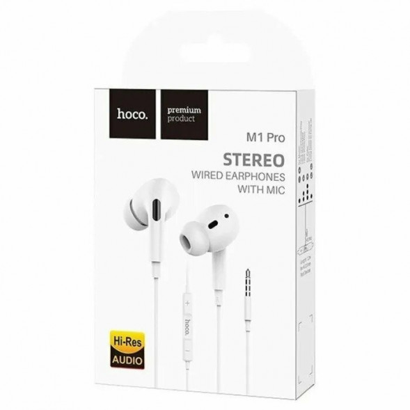 Гарнитура HOCO M1 Pro Type-C, внутриканальная, 1.2м (белый)