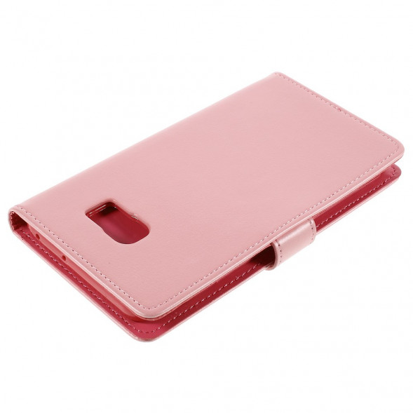 Чехол кошелек Mercury для Samsung Galaxy S6 EDGE+ G928 (Розовый)
